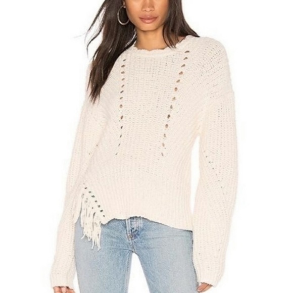Joie Taelor Fringe Sweater - Picture 1 of 10